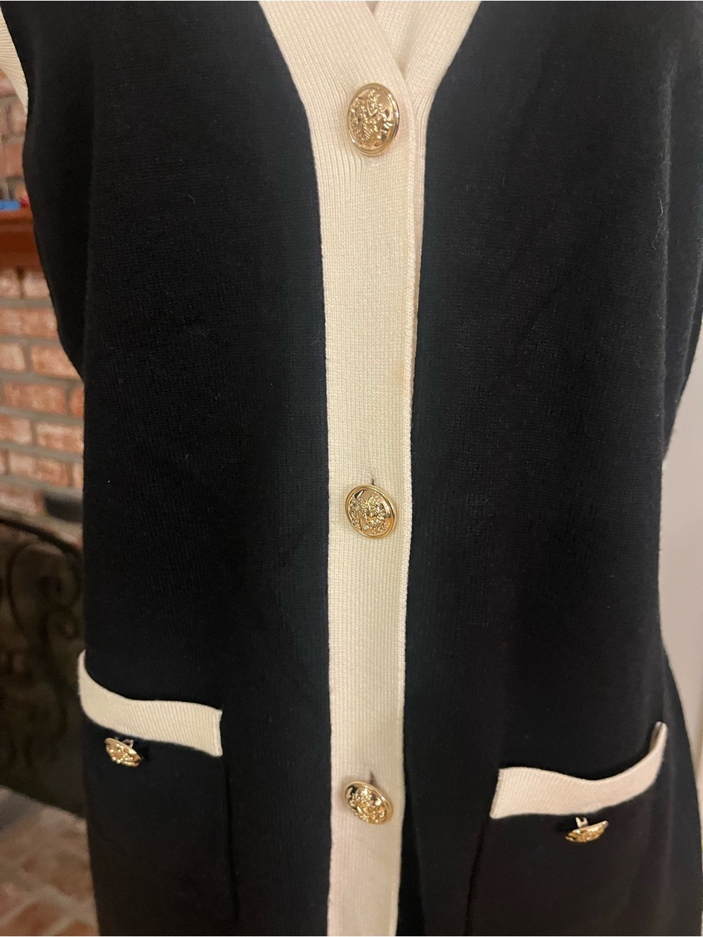 Mila Mae NWOT $106 Button-Up Mini Sweater Dress - Picture 3 of 4